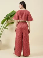 Brick RedBrocade Co-ord Set_IMG_6971