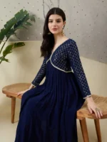 Dark blue Kurta Set with Dupatta_IMG_6941