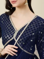 Dark blue Kurta Set with Dupatta_IMG_6946
