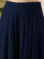 Floral Print Blue Kurta and Palazzo Set