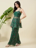 Floral Print Green Co-Ord Set