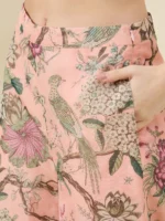 Printed Peach Co-ord Set