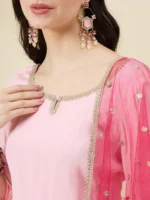 Pink Kurta Set with Dupatta