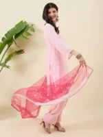 Pink Kurta Set with Dupatta