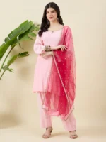 Pink Kurta Set with Dupatta