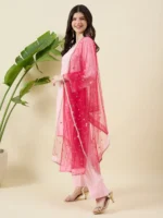Pink Kurta Set with Dupatta