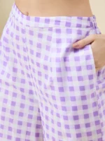 Lavender Printed Cotton Co-ord Set