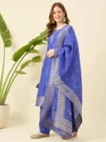 Banarasi Blue Kurta Set