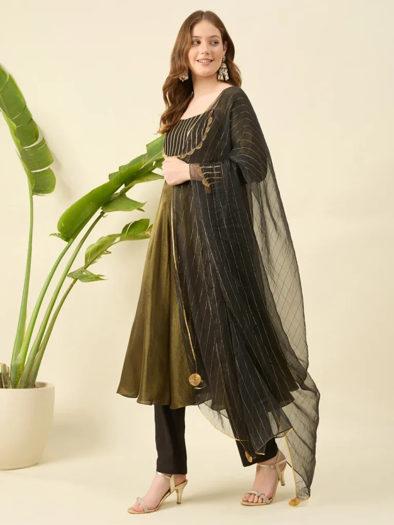 Mehadi Green Kurta Set