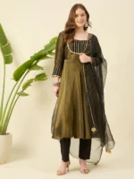 Mehadi Green Kurta Set