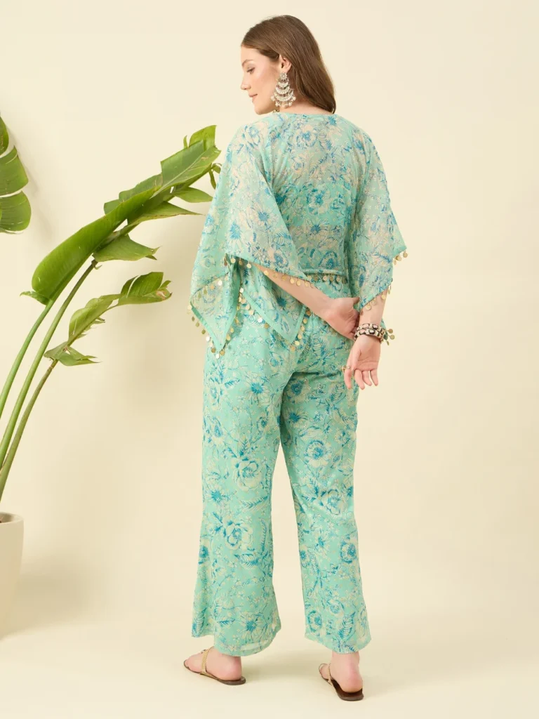 Mint Green Georgette Co-ords Set