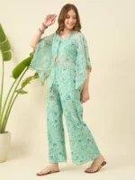 Mint Green Georgette Co-ords Set