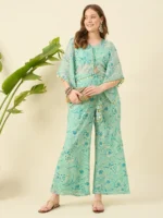 Mint Green Georgette Co-ords Set