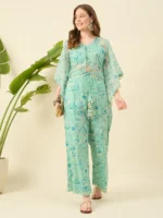 Mint Green Georgette Co-ords Set