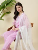 Organza Kurta Set with Dupatta