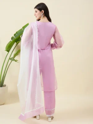 Organza Kurta Set with Dupatta