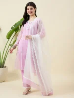 Organza Kurta Set with Dupatta