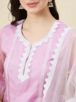Organza Kurta Set with Dupatta