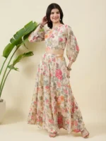 Printed Beige Co-ord Set