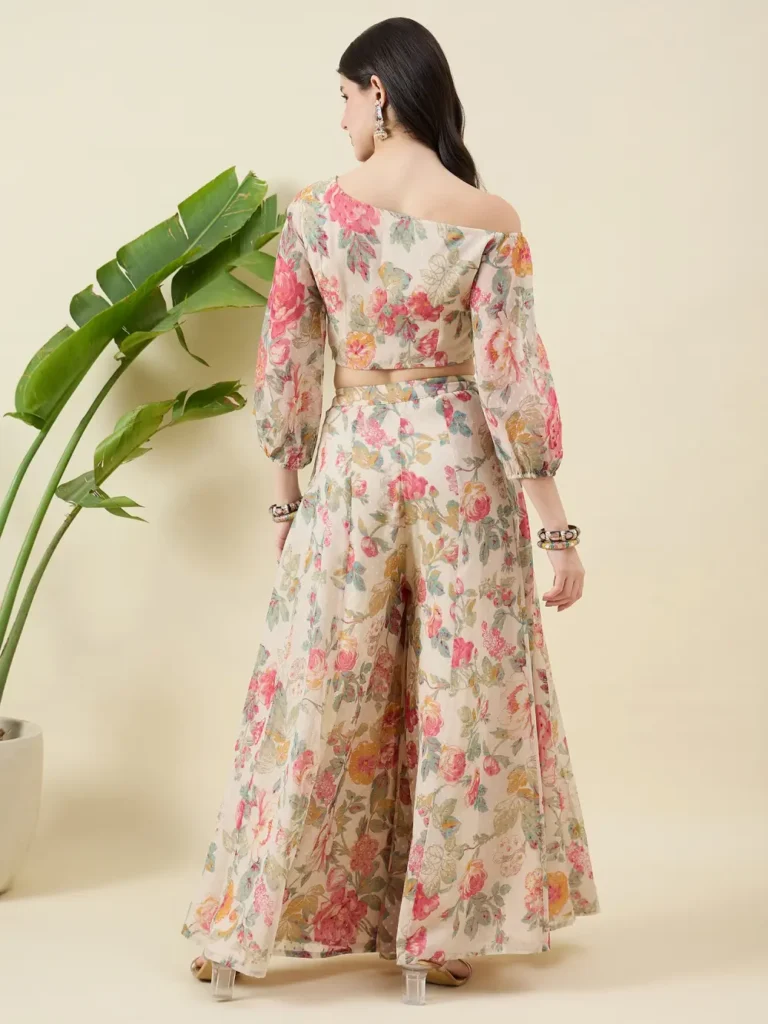 Printed Beige Co-ord Set