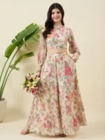 Printed Beige Co-ord Set