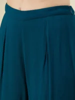 Printed Blue Kurta and Sharara Set