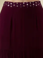 Wine Lehenga